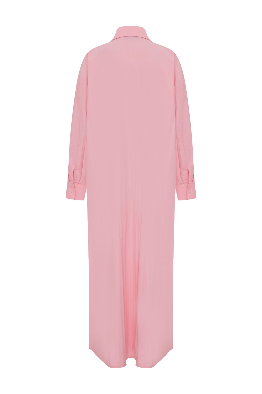 MAGGI Maxi Poplin Oversized Pink Shirt